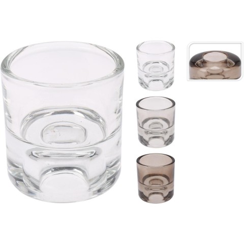 P-TEALIGHT 5X6CM VETRO 3ASS